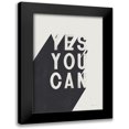 thumbnail image 1 of Thorns, Becky 11x14 Black Modern Framed Museum Art Print Titled - Yes You Can BW, 1 of 5