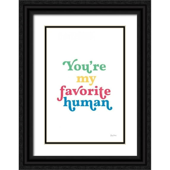 Thorns, Becky 11x14 Black Ornate Wood Framed with Double Matting Museum Art Print Titled - Rainbow Youre My Favorite