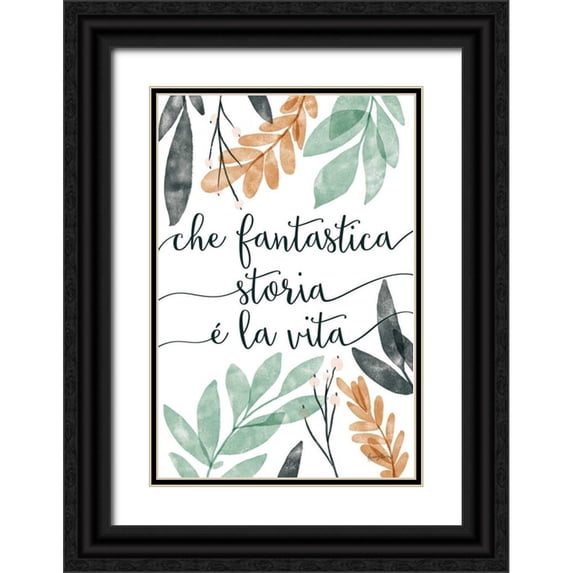 Thorns, Becky 11x14 Black Ornate Wood Framed with Double Matting Museum Art Print Titled - Sage Sayings IV Italian