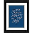 thumbnail image 1 of Thorns, Becky 11x14 Black Ornate Wood Framed with Double Matting Museum Art Print Titled - Teachers III Blue, 1 of 4