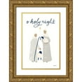 thumbnail image 1 of Thorns, Becky 11x14 Gold Ornate Wood Framed with Double Matting Museum Art Print Titled - Nativity IV with Navy, 1 of 4