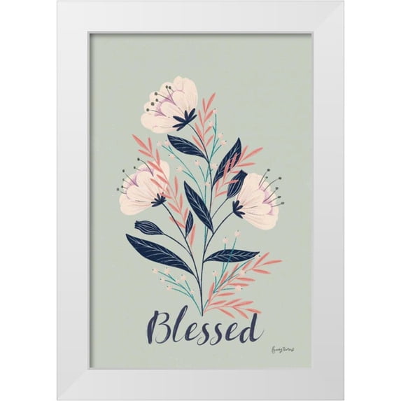 Thorns, Becky 11x14 White Modern Wood Framed Museum Art Print Titled - Modern Floral I mint