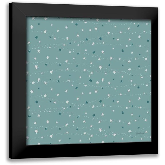 Thorns, Becky 12x12 Black Modern Framed Museum Art Print Titled - Sweet Dreams Bunny Pattern VIB