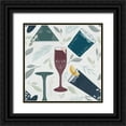 thumbnail image 1 of Thorns, Becky 12x12 Black Ornate Wood Framed with Double Matting Museum Art Print Titled - Fruity Cocktails Pattern IV, 1 of 4