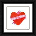 thumbnail image 1 of Thorns, Becky 12x12 Black Ornate Wood Framed with Double Matting Museum Art Print Titled - Love Letters VIII, 1 of 4