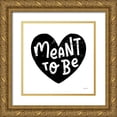 thumbnail image 1 of Thorns, Becky 12x12 Gold Ornate Wood Framed with Double Matting Museum Art Print Titled - Love Letters II BW, 1 of 4