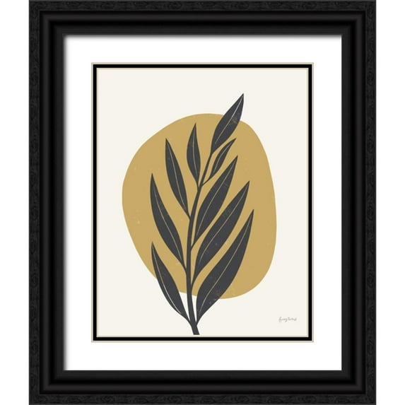 Thorns, Becky 12x14 Black Ornate Wood Framed with Double Matting Museum Art Print Titled - Mid Century Modern IV Yellow