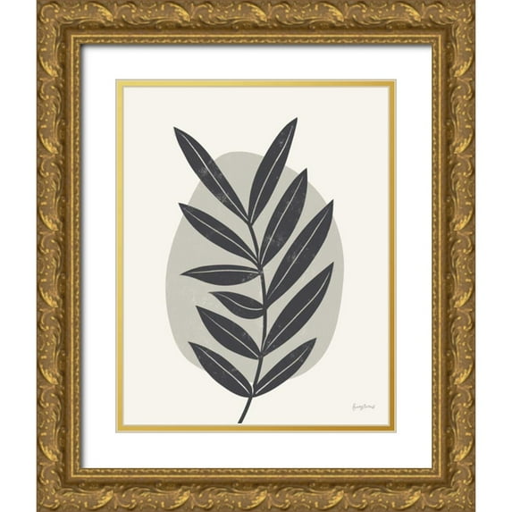 Thorns, Becky 12x14 Gold Ornate Wood Framed with Double Matting Museum Art Print Titled - Mid Century Modern II Gray