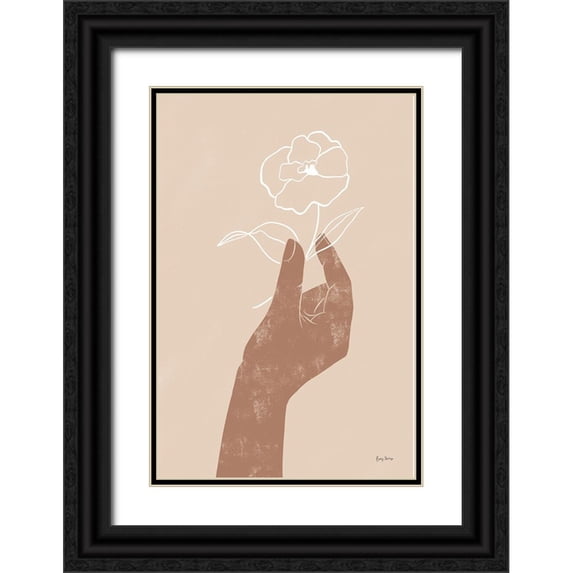 Thorns, Becky 13x18 Black Ornate Wood Framed with Double Matting Museum Art Print Titled - Boho Dreams II Neutral