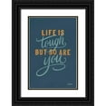 thumbnail image 1 of Thorns, Becky 13x18 Black Ornate Wood Framed with Double Matting Museum Art Print Titled - Life is Tough, 1 of 4
