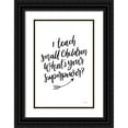 thumbnail image 1 of Thorns, Becky 13x18 Black Ornate Wood Framed with Double Matting Museum Art Print Titled - Teachers I, 1 of 4