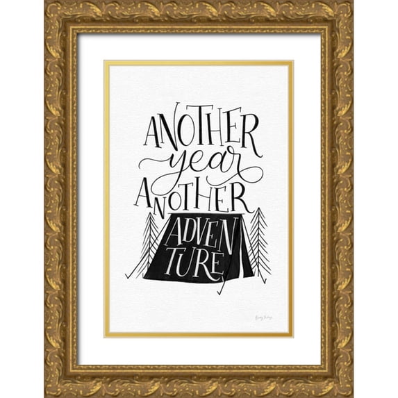 Thorns, Becky 13x18 Gold Ornate Wood Framed with Double Matting Museum Art Print Titled - Adventure BW