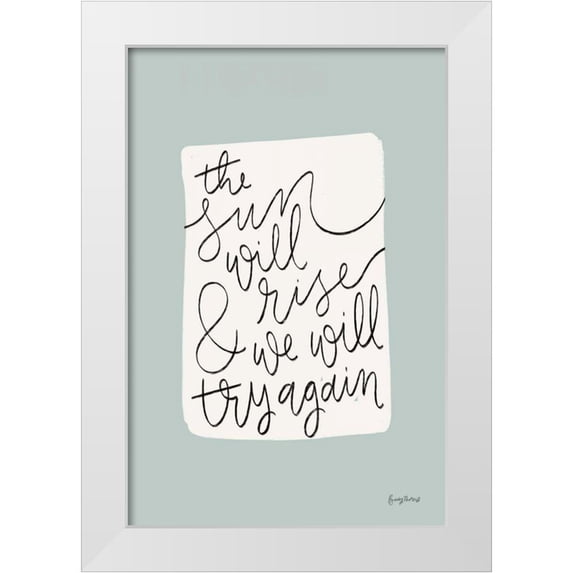 Thorns, Becky 13x18 White Modern Wood Framed Museum Art Print Titled - Calm Home II