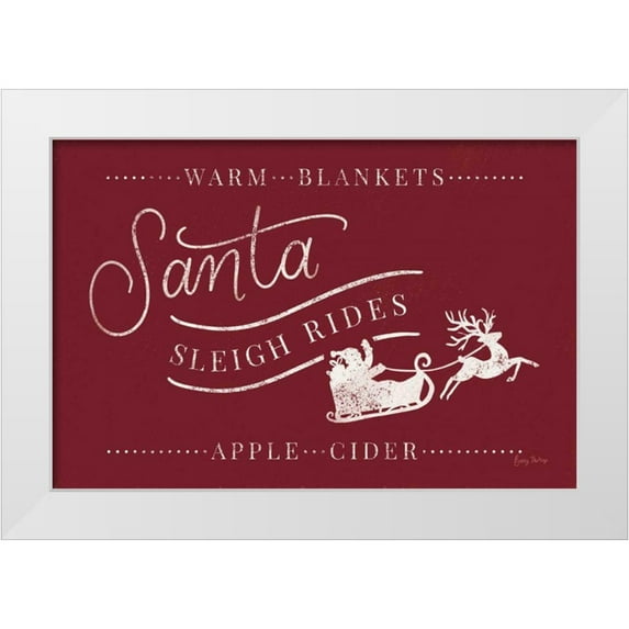 Thorns, Becky 14x11 White Modern Wood Framed Museum Art Print Titled - Vintage Christmas VI Red