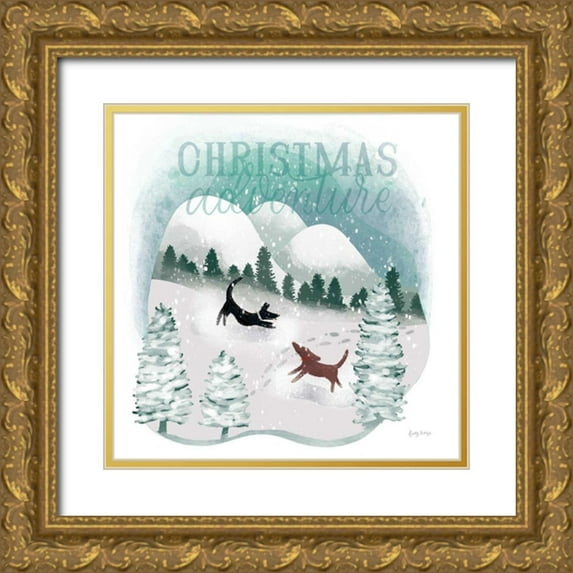 Thorns, Becky 15x15 Gold Ornate Wood Framed with Double Matting Museum Art Print Titled - Winter Wonderland II