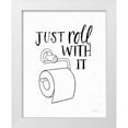 thumbnail image 1 of Thorns, Becky 15x18 White Modern Wood Framed Museum Art Print Titled - Bathroom Puns V, 1 of 4