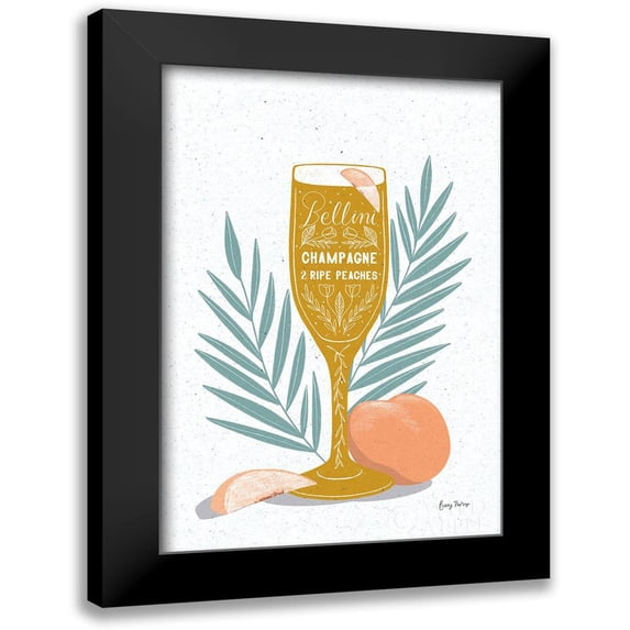Thorns, Becky 17x24 Black Modern Framed Museum Art Print Titled - Fruity Cocktails I Mustard