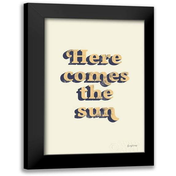 Thorns, Becky 17x24 Black Modern Framed Museum Art Print Titled - Here Comes the Sun
