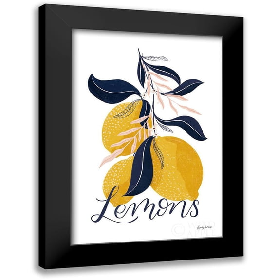 Thorns, Becky 17x24 Black Modern Framed Museum Art Print Titled - Lemons I