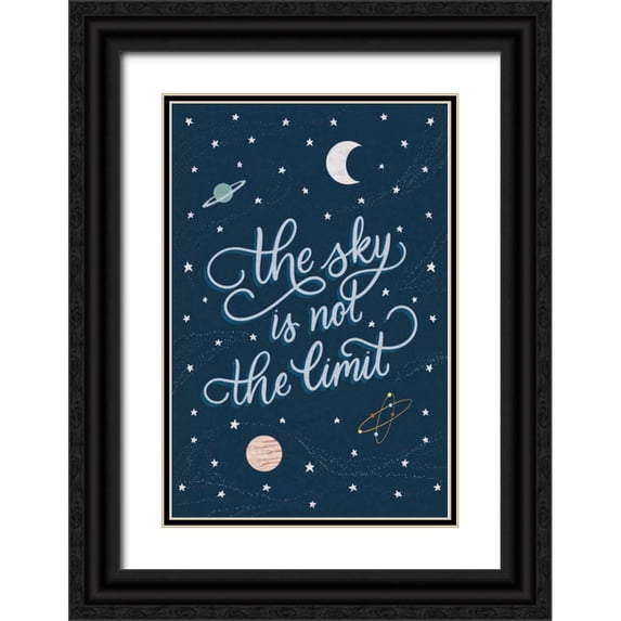 Thorns, Becky 17x24 Black Ornate Wood Framed with Double Matting Museum Art Print Titled - Sky is not the limit