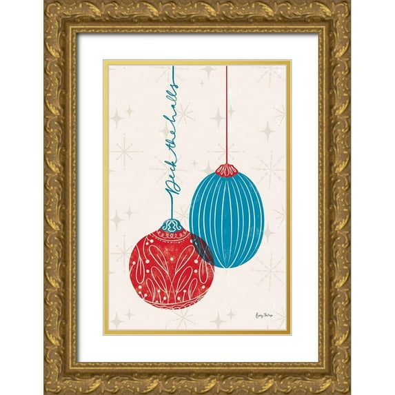 Thorns, Becky 17x24 Gold Ornate Wood Framed with Double Matting Museum Art Print Titled - Retro Ornaments I