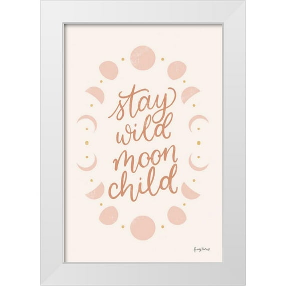 Thorns, Becky 17x24 White Modern Wood Framed Museum Art Print Titled - Pink Celestial Boho II