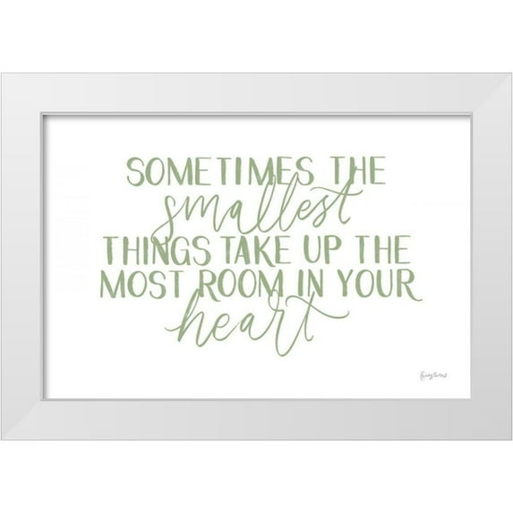 Thorns, Becky 18x13 White Modern Wood Framed Museum Art Print Titled - Little Child II Sage