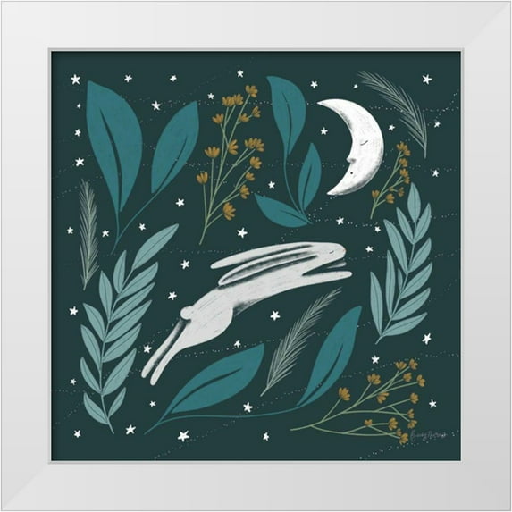 Thorns, Becky 20x20 White Modern Wood Framed Museum Art Print Titled - Sweet Dreams Bunny V