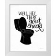 thumbnail image 1 of Thorns, Becky 20x24 White Modern Wood Framed Museum Art Print Titled - Bathroom Puns III Black, 1 of 4