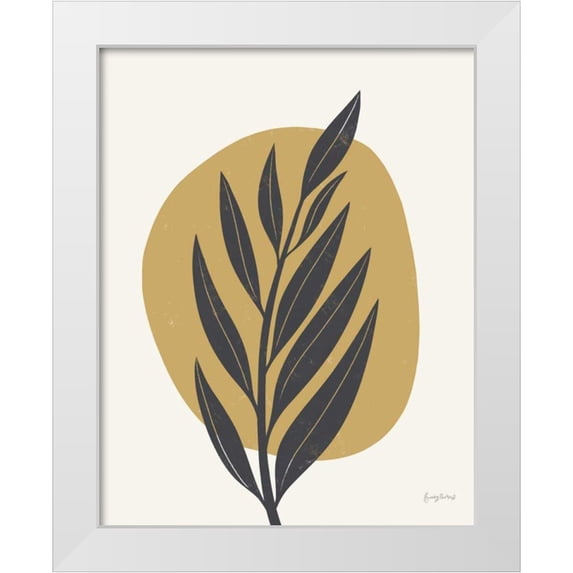 Thorns, Becky 20x24 White Modern Wood Framed Museum Art Print Titled - Mid Century Modern IV Yellow
