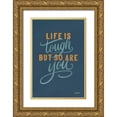 thumbnail image 1 of Thorns, Becky 23x32 Gold Ornate Wood Framed with Double Matting Museum Art Print Titled - Life is Tough, 1 of 4