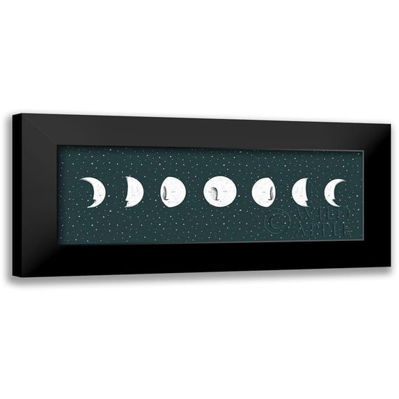Thorns, Becky 24x11 Black Modern Framed Museum Art Print Titled - Sweet Dreams Moon Cycle