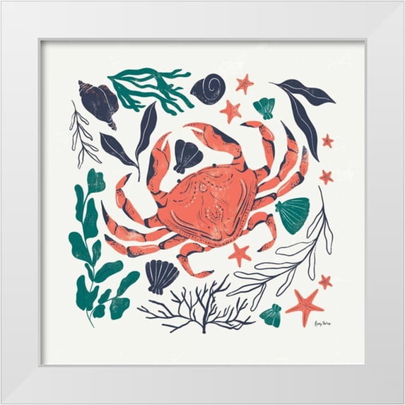 Thorns, Becky 26x26 White Modern Wood Framed Museum Art Print Titled - Coastal Reef II