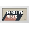 thumbnail image 1 of Thorns, Becky 32x18 White Modern Wood Framed Museum Art Print Titled - Positive Vibes, 1 of 4
