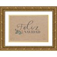 thumbnail image 1 of Thorns, Becky 32x23 Gold Ornate Wood Framed with Double Matting Museum Art Print Titled - Neutral Christmas II, 1 of 4