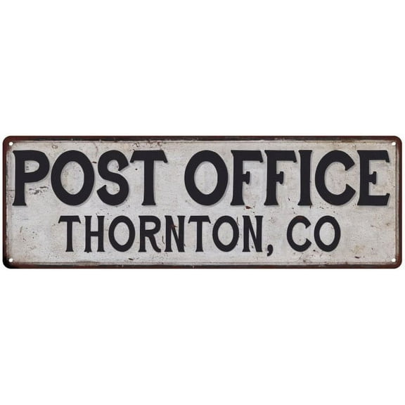 Thornton, Co Post Office Sign Vintage 6x18 206180011186