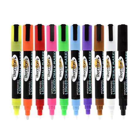 Thornton's Art Supply Liquid Chalk Markers with Reversible Tips