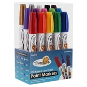 Thorntons Art Supply Oil-Based Paint Marker, Assorted Colors, Set of 15, Choice of Size