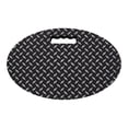 thumbnail image 1 of Thornton's  Ergonomic Thick Oval Kneeling Pad, Large diamond plate black, 1 of 5