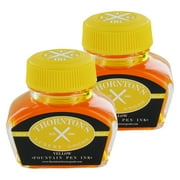 Thornton's Luxury Goods Fountain Pen Ink Bottle, 30ml, Pack of 2, Yellow