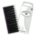 thumbnail image 1 of Thornton's Luxury Goods Short Standard International Fountain Pen Ink Cartridges Purple Ink Pack of 12 Refills for Classic Calligraphy Pens Compatible With All Brand Neutral PH Smooth Flow Re-Closable, 1 of 2