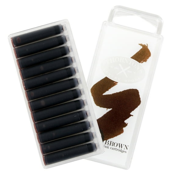 Thornton's Luxury Goods Thornton's Short Standard International Fountain Pen Ink Cartridges (Pack of 12)