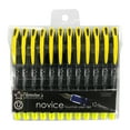 thumbnail image 1 of Thornton's Office Supplies Disposable Fountain Pens, Medium Point, Yellow Ink, Pack of 12, 1 of 1