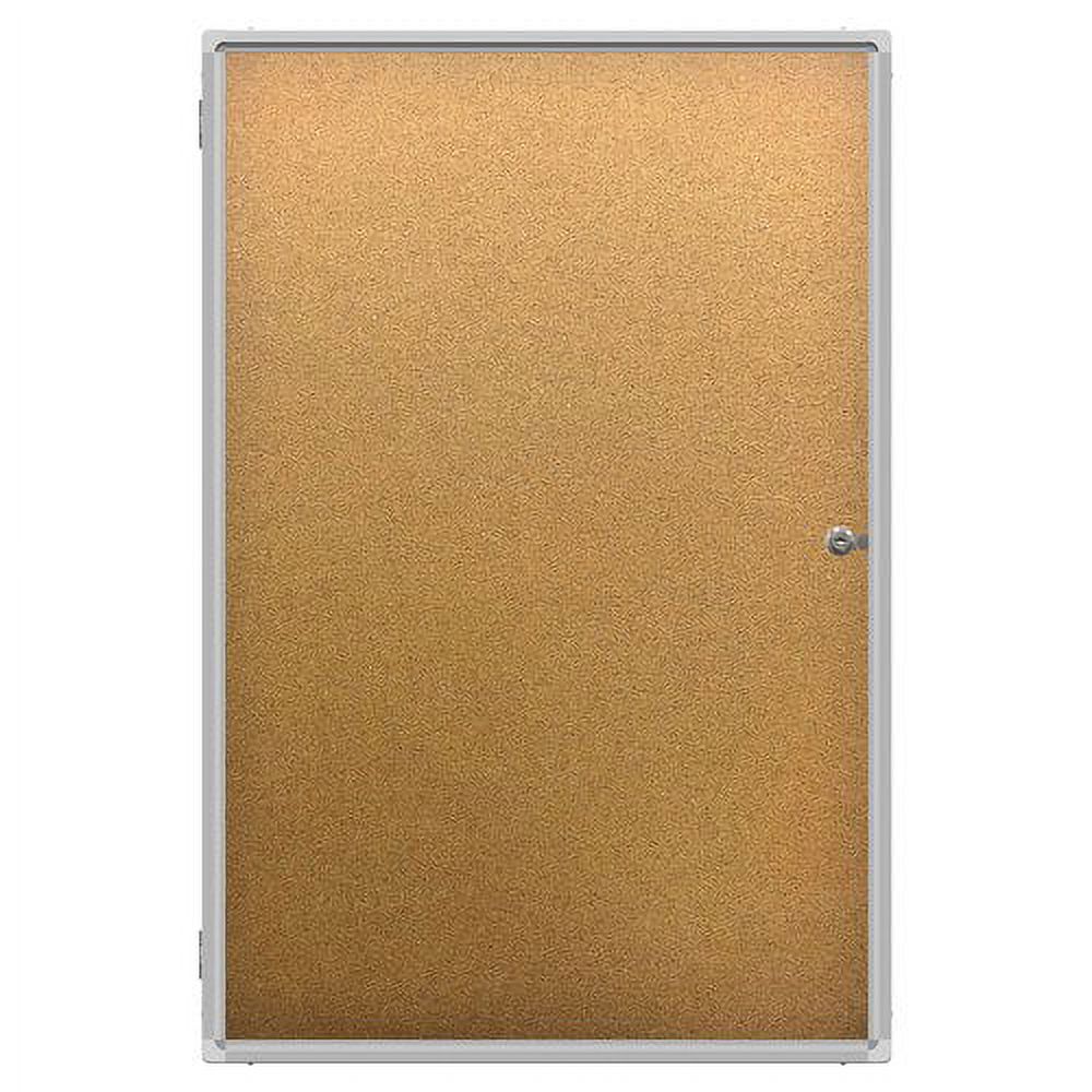 Thornton's Office Supplies Wall Mounted Enclosed Bulletin Board