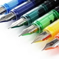 thumbnail image 1 of Thorntons Art Supply DFP12M Disposable Medium Fountain Pens, Assorted - 12 per Pack, 1 of 3