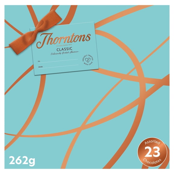 Thorntons Classic Collection Milk White Dark Chocolate 262G, Imported from Britain