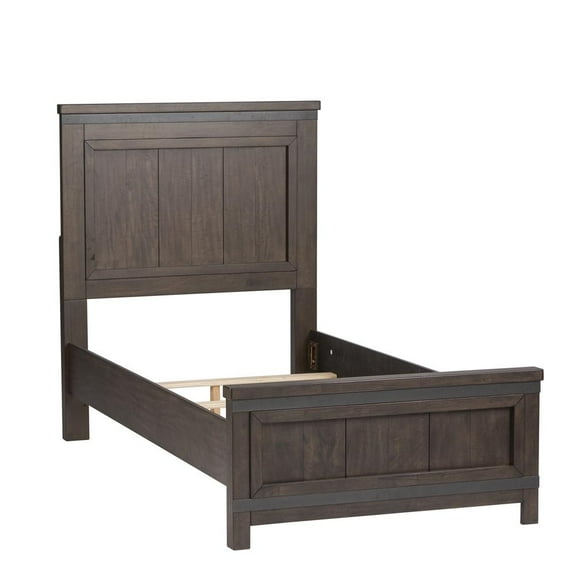 Thornwood Hills Dark Gray Twin Panel Bed