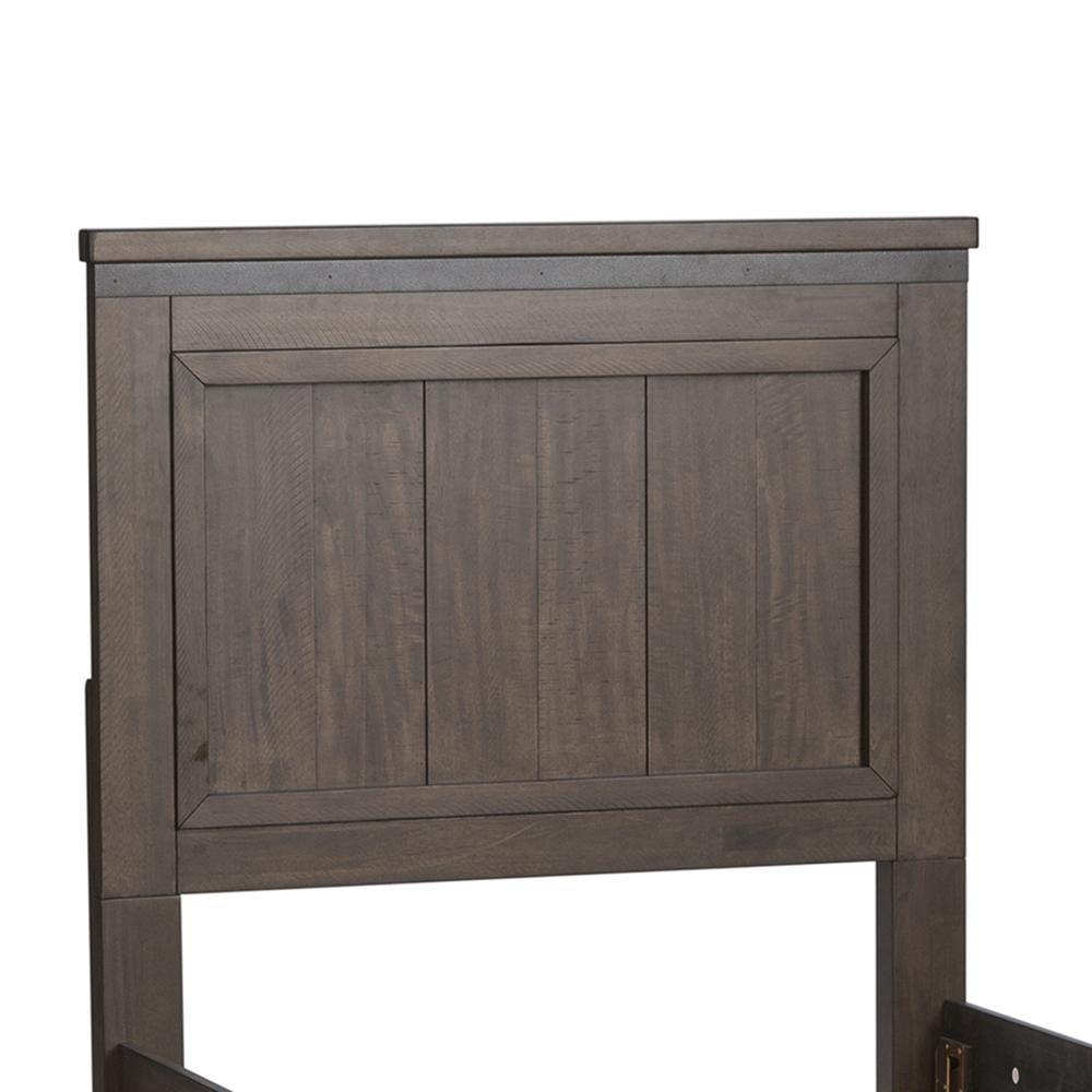 Thornwood Hills Dark Gray Twin Wood Panel Headboard
