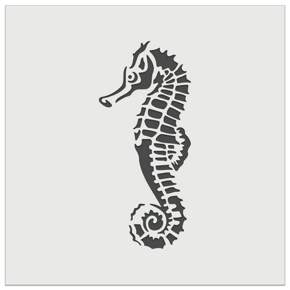 Thorny Seahorse DIY Cookie Wall Craft Stencil - 11.5 Inch