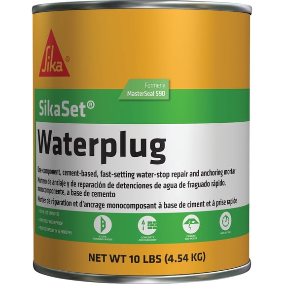 Thoro Consumer - Basf Waterplug Hydraulic Cement T5002 - Quick Drying - 2 Pack, 1 Gal